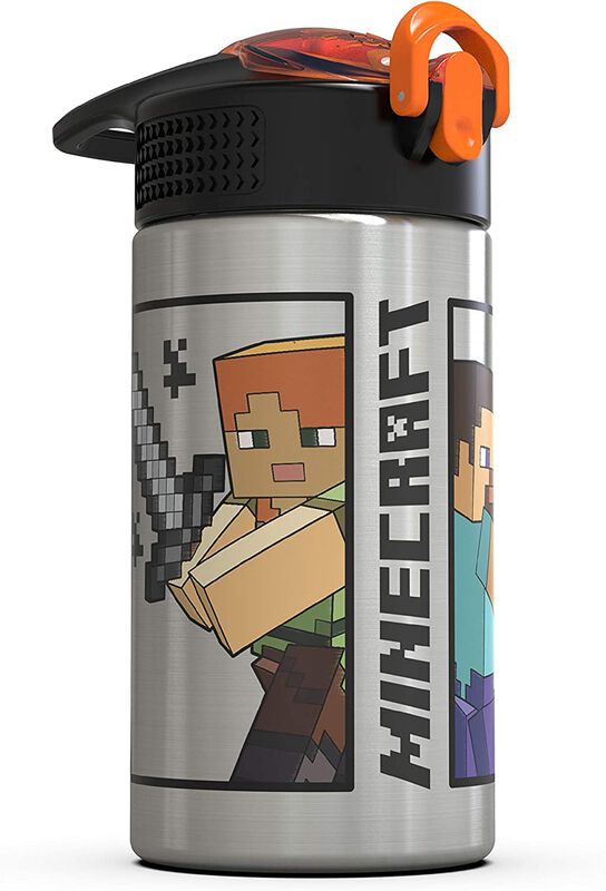 Botella De Agua Zak Designs Minecraft De Acero ... image number null