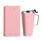 Termo de Acero Inoxidable con Doble Aislamiento 16 Oz Rosa Hidranur
