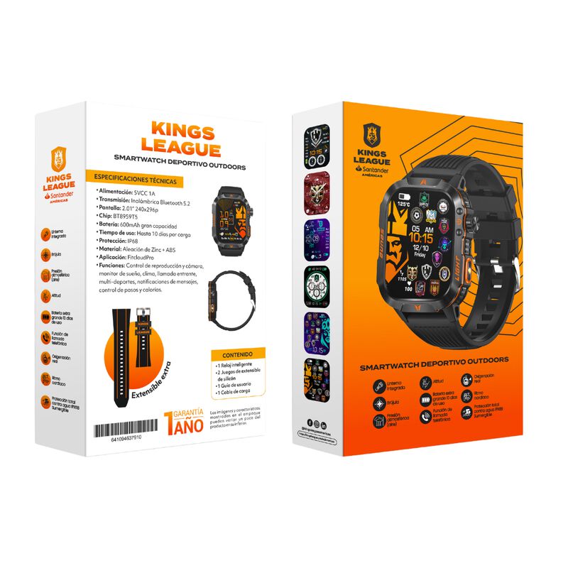 Smartwatch Inteligente edición Kings League image number null