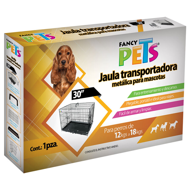 Fancy Pets Jaula Metálica Plegable 76Cm Con 2 P... image number null