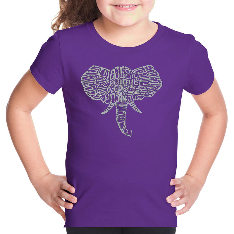 Camiseta Word Art Para Ni&ntilde;a - Colmillos - Morad... image number null