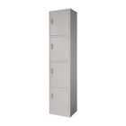 Locker Met&aacute;lico 4 Puertas Casilleros Oficina Chapa 9x34x180 Gris Gutstark