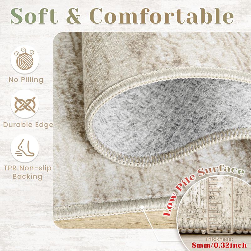 Alfombra Lavable Beige Losbulake 274 cm X 366 c... image number null