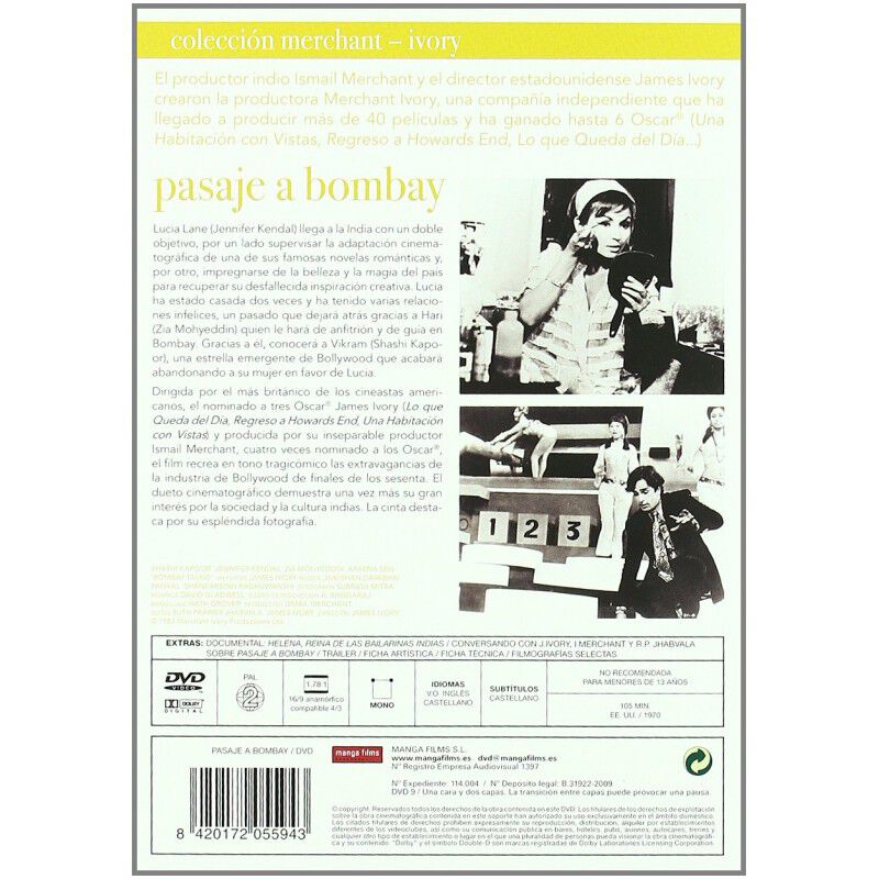 Pasaje A Bombay [dvd] (1970) Bombay Talkie image number null
