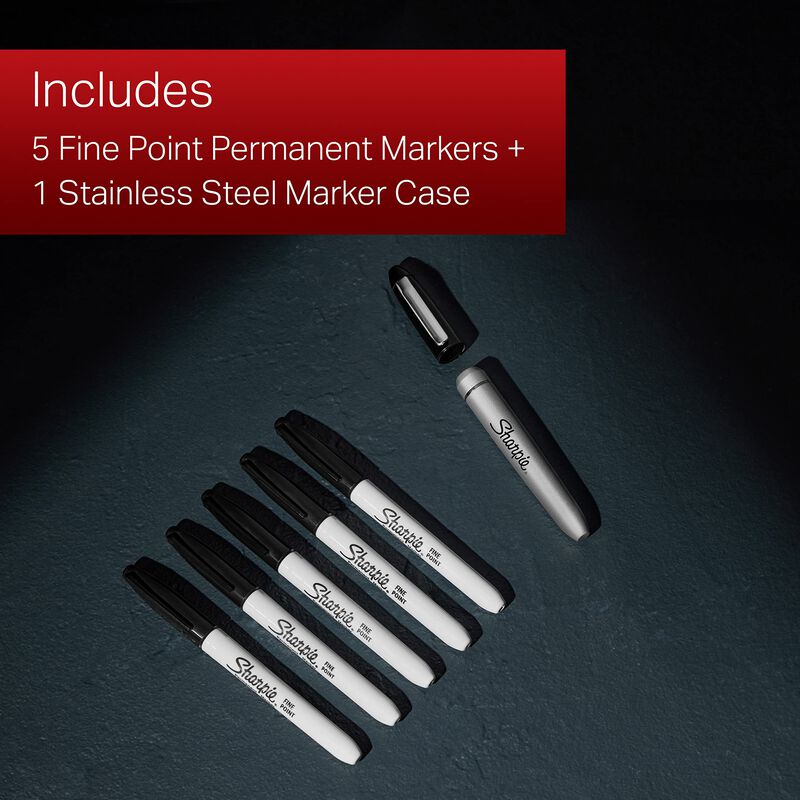Rotuladores Permanentes Sharpie Fine Point Negr... image number null