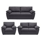 Sofá 3 Plazas + Love Seat + Sillón Individual Sefora Gris