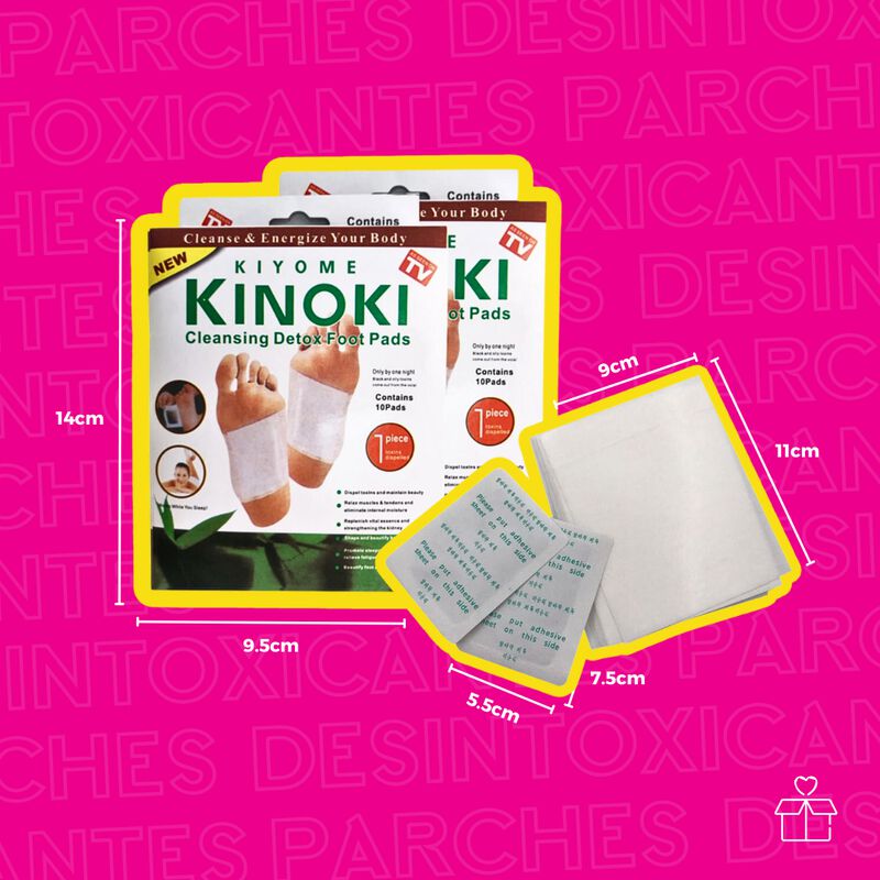 100 Parches Desintoxicantes para Pies Kinoki image number null
