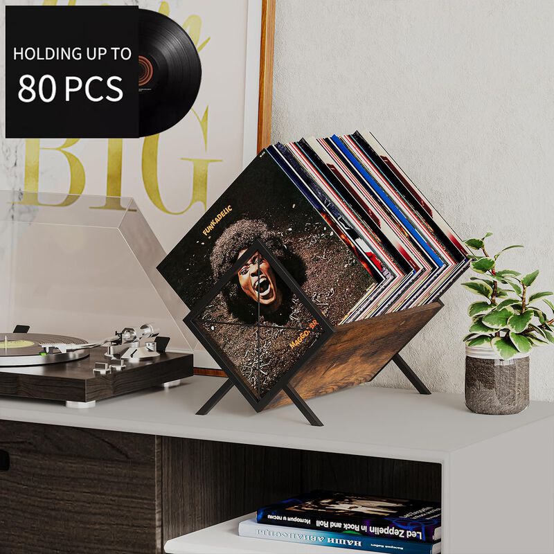 Soporte Para Discos De Vinilo Yinmit 80-100 Lp,... image number null