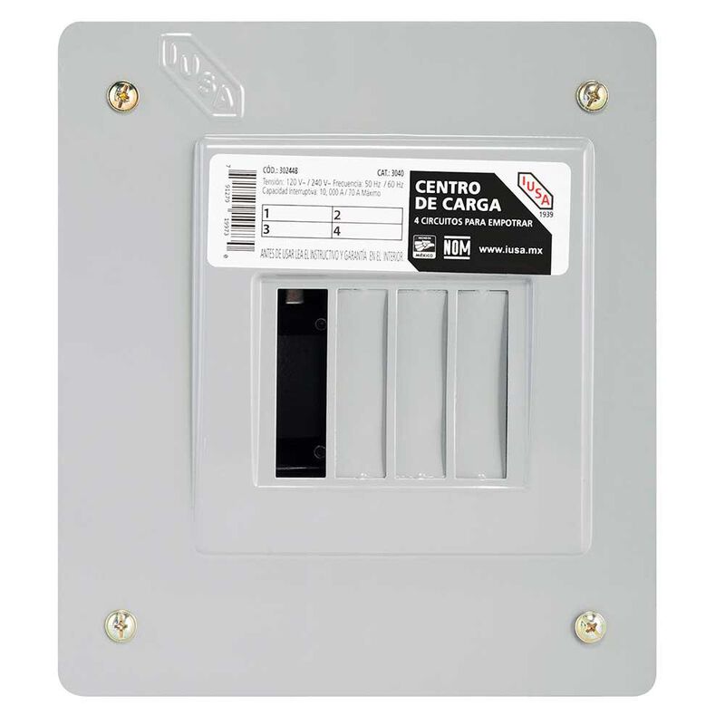 Centro de carga 4 polos Empotrable image number null