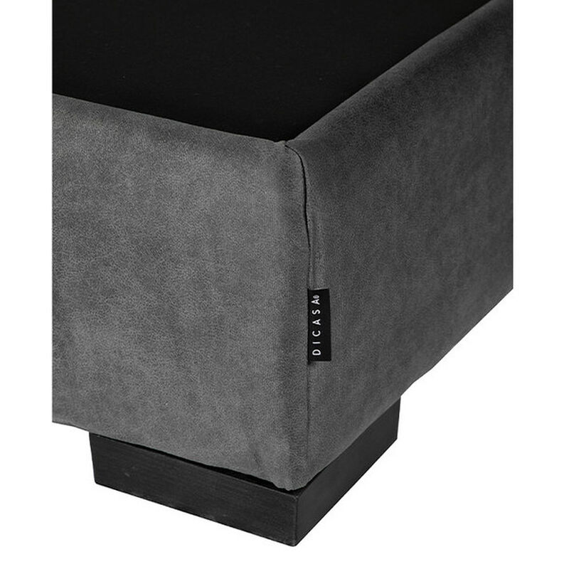Base Cama Dicasa Individual Gris Oscuro image number null