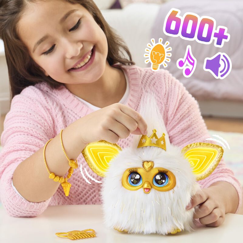 Peluche Interactivo Furby Gold Glam Para Ni&ntilde;os ... image number null