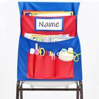 Bolsillos Para Silla Joycat 38x48 Cm Azul Y Rojo - 1 Unidad
