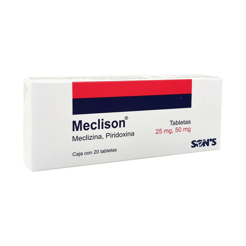 Meclison Meclozina, Piridoxina 25/50mg 20 Table... image number null