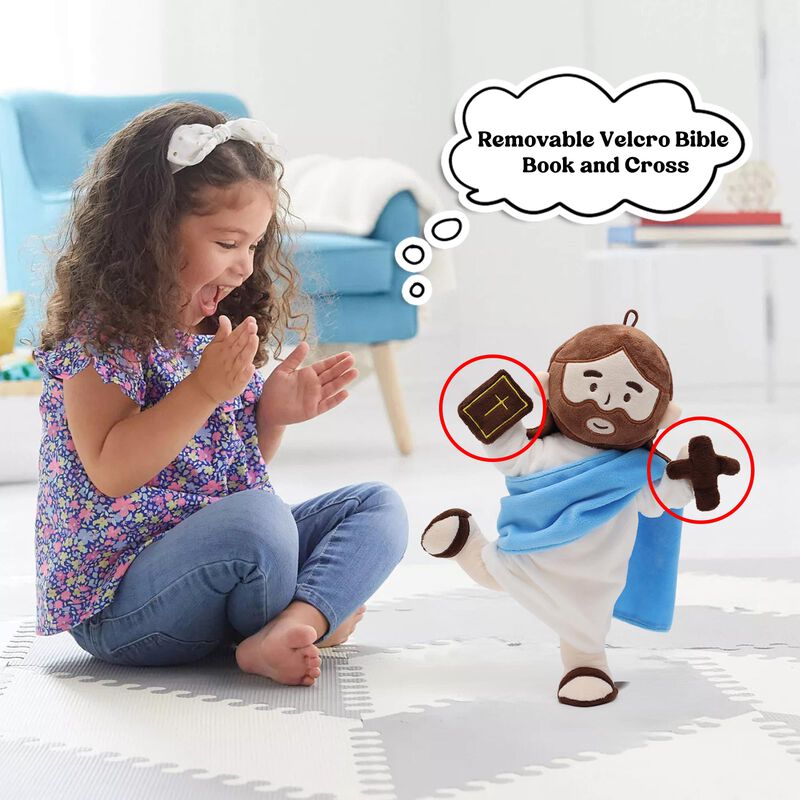 Mu&ntilde;eco De Peluche Yelakey Jesus De 34 Cm Con Es... image number null