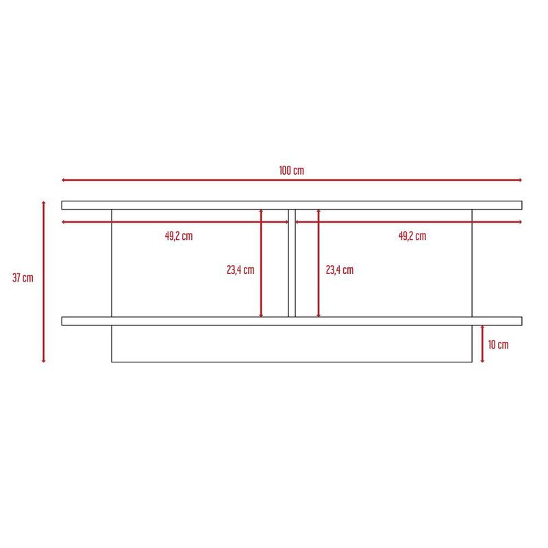 Mesa De Centro Chal&oacute;n Milan Virtual Muebles image number null