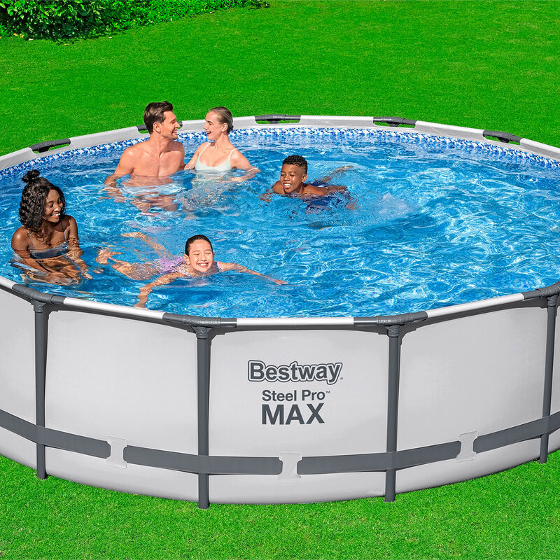 Alberca R&iacute;gida con Estructura Bomba Escalera y ... image number null