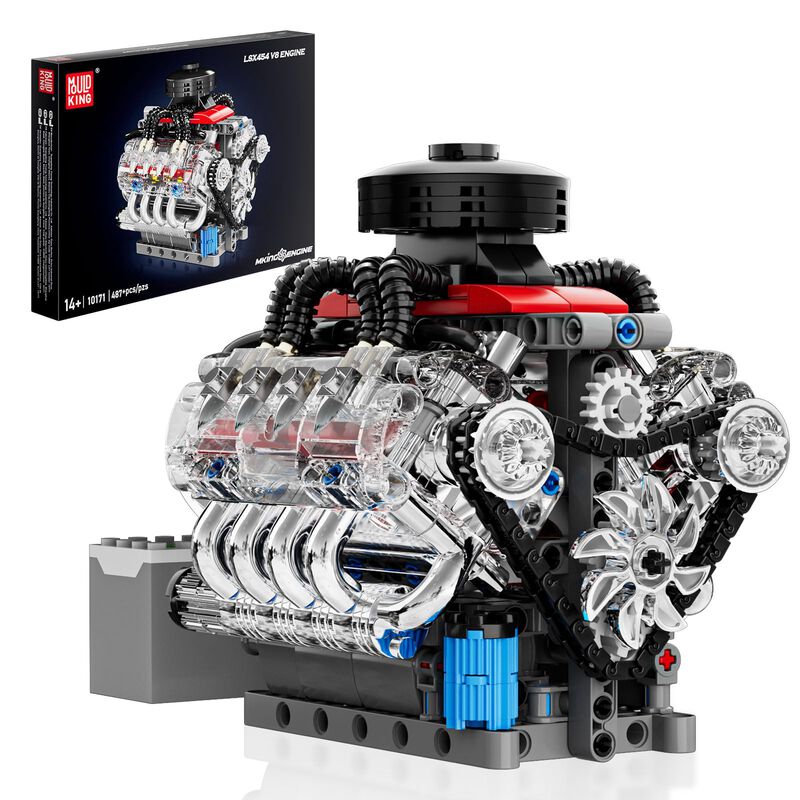 Kit De Motor Mould King Mini V8 Con Motor De Co... image number null
