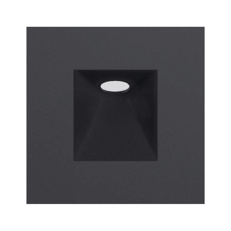 Lampara Empotrado En Pared Color Negro 3w Luz C... image number null