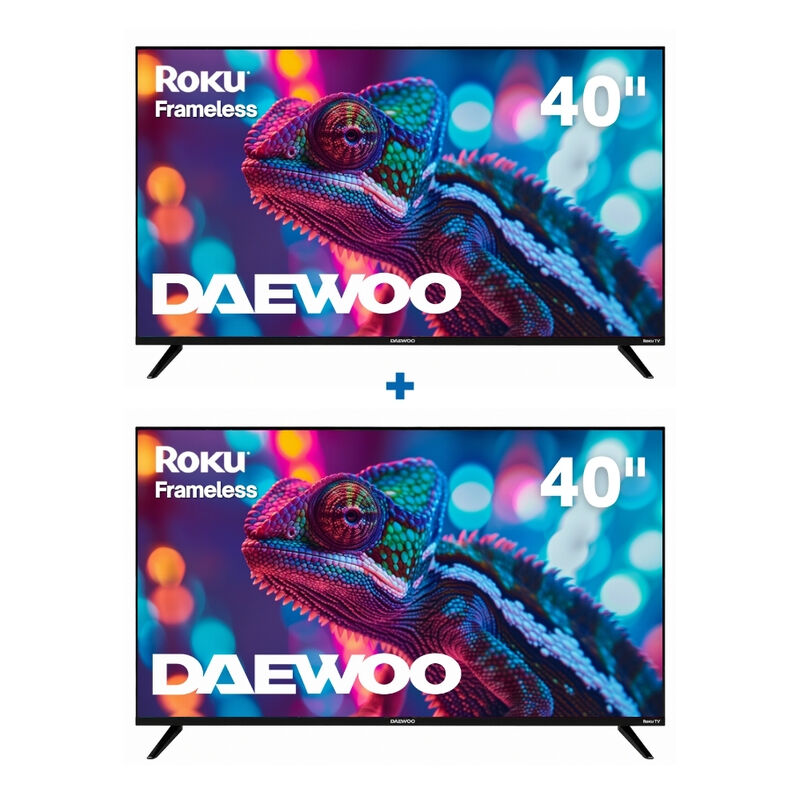 Daewoo Pack 2 Smart Tv 40 Pulgadas  4k Uhd Qled... image number null