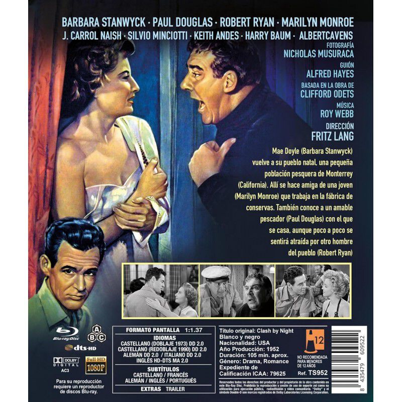 Encuentro En La Noche [blu-ray] (1952) Clash By... image number null