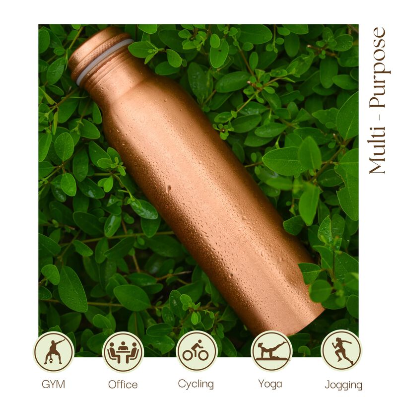 Botella De Agua Rajrang Copper, 1000 Ml, Jarra ... image number null