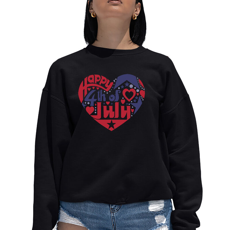 Sudadera De Cuello Redondo Word Art Para Mujer ... image number null