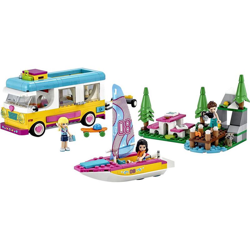 Lego Friends Forest Camper Van And Sailboat 416... image number null