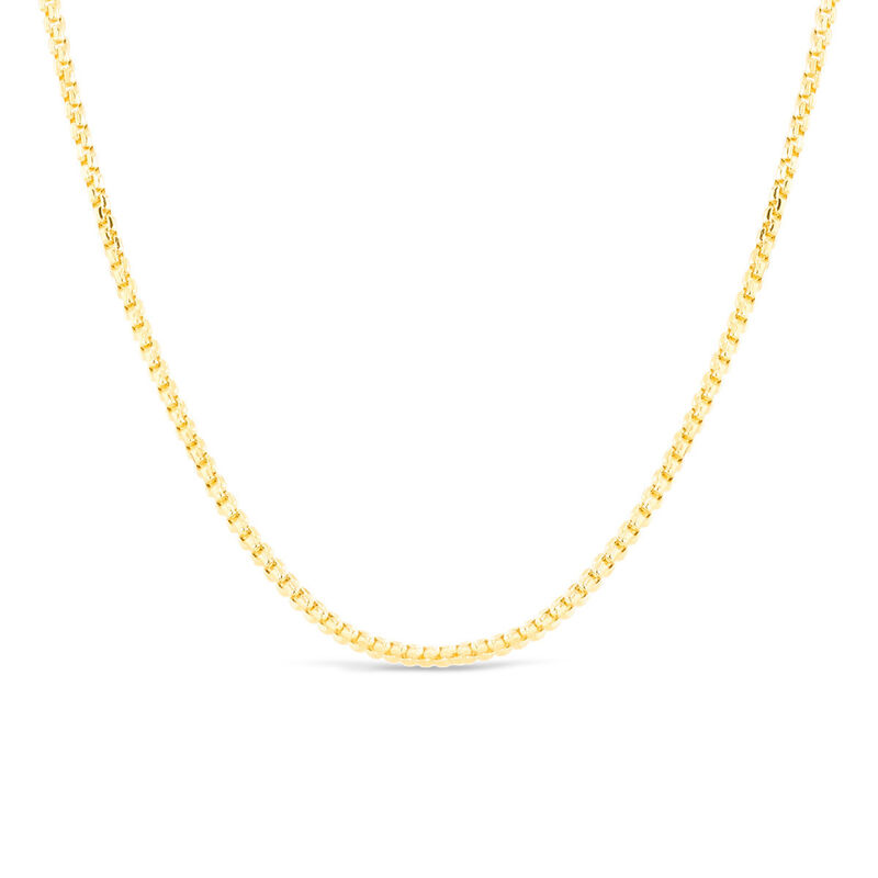 Cadena Round Box Oro 14k 55cm 2mm Moderna image number null
