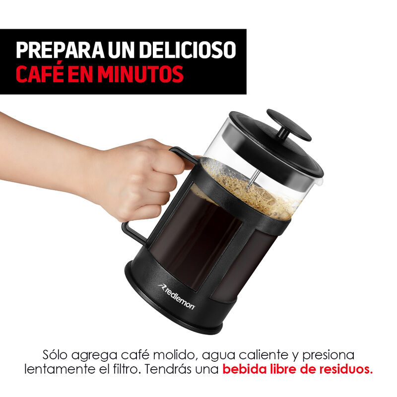 Prensa Francesa de Acero Inox y Vidrio para Caf... image number null