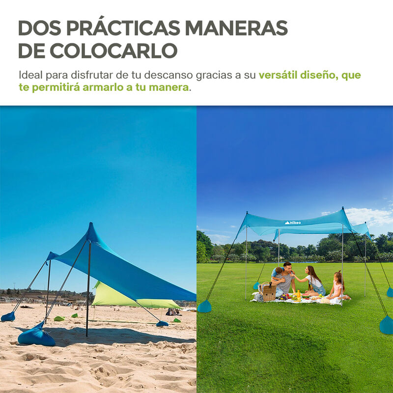 Toldo para Playa Portatil Carpa Plegable Resist... image number null