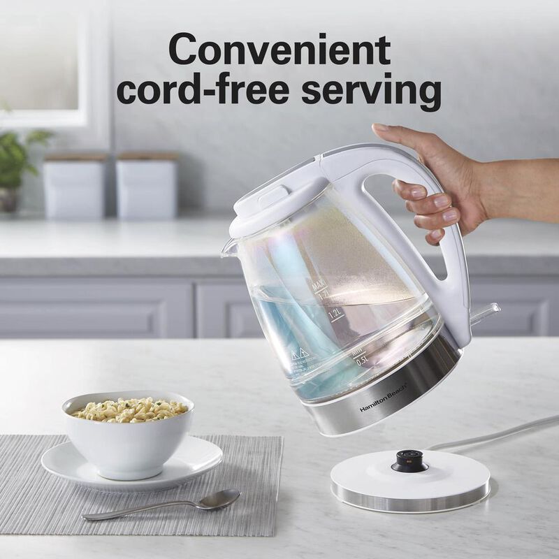 Hervidor El&eacute;ctrico Hamilton Beach 1.7L Apaga Au... image number null