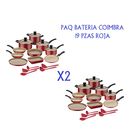Paquete Tramontina Bater&iacute;a de Cocina Coimbra 19 Piezas Roja X2 END10