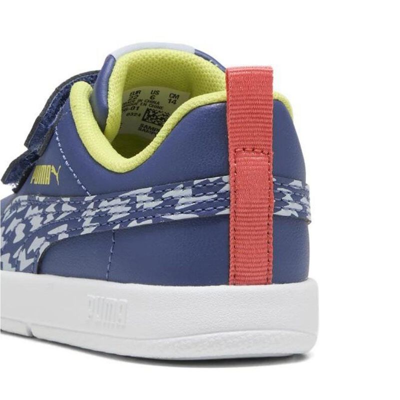 Tenis Puma Courtflex V3 Poised 2 Race para Ni&ntilde;o... image number null