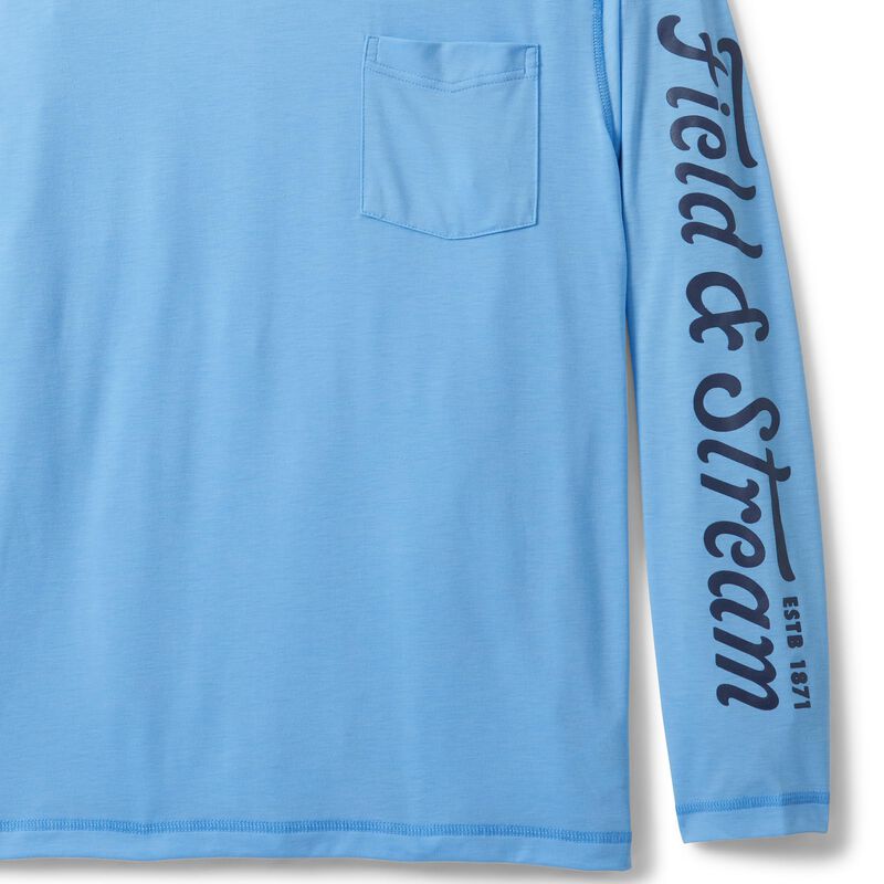 Camiseta Field & Stream Roll Cast XXL Azul Clar... image number null