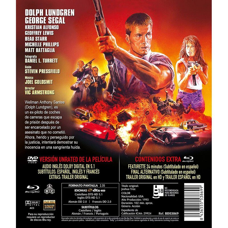 Fuga Mortal 2 Discos Blu-ray,dvd Dvd De Extras ... image number null