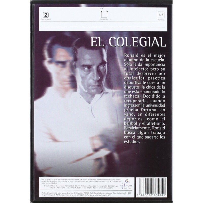 El Colegial [DVD] (1927) College image number null
