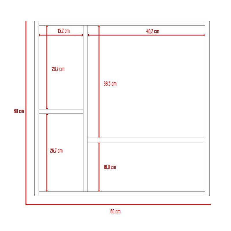 Gabinete De Ba&ntilde;o Apolis  Miel  Con Puerta Espej... image number null