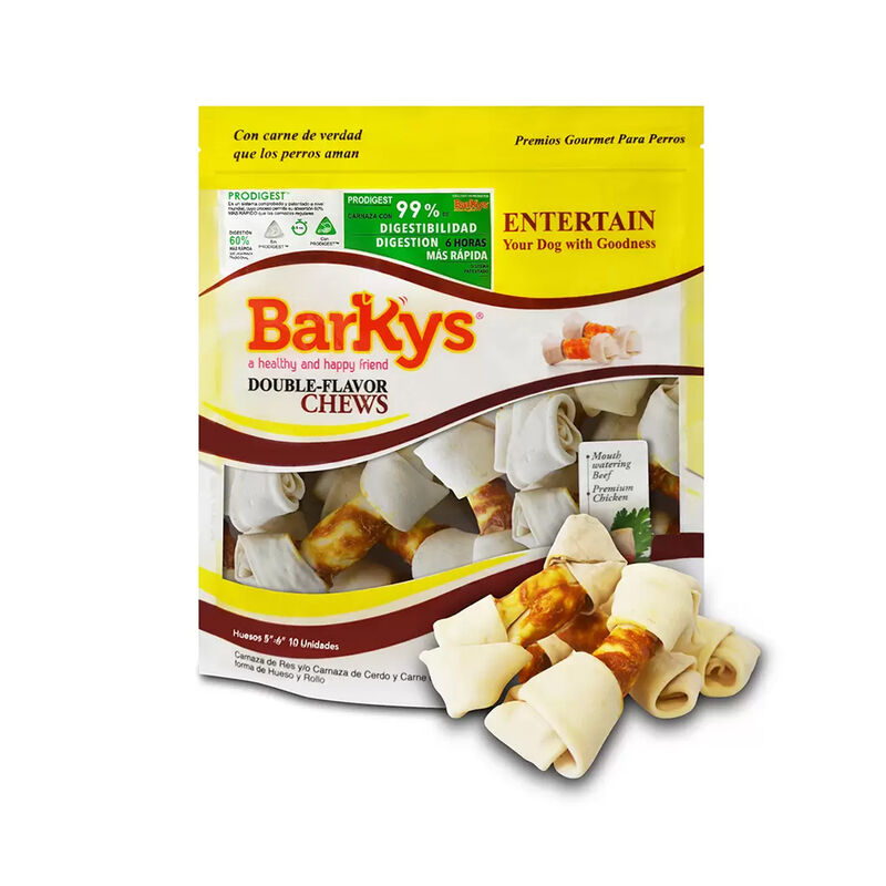 Hueso de Carnaza de Res y Pollo Barkys Premio P... image number null