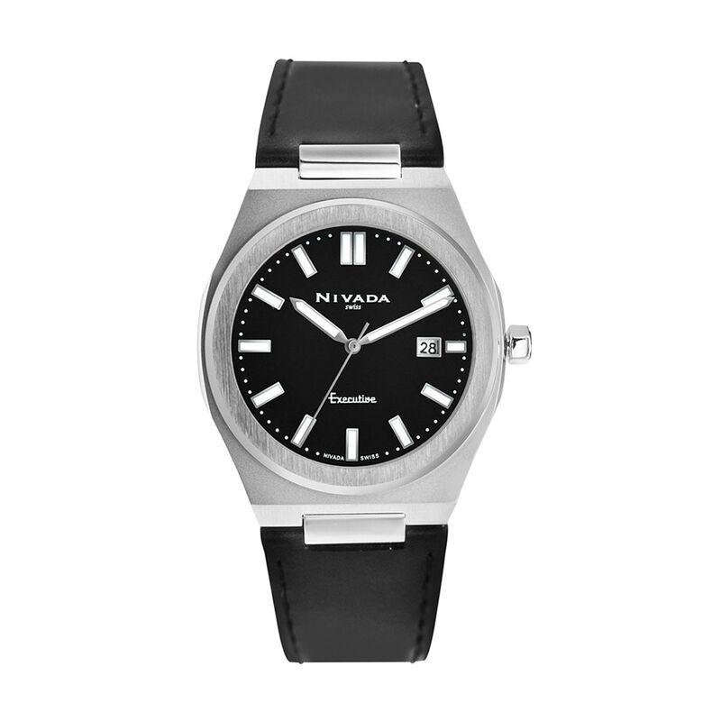 Reloj Nivada Executive  Dama Acero Negro &Iacute;ndice image number null