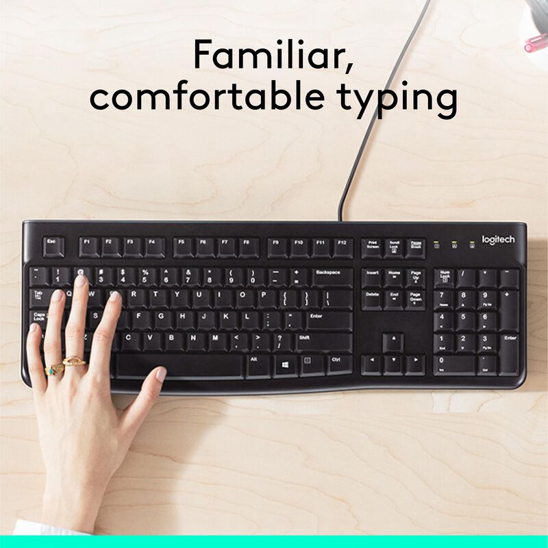 Teclado Logitech K120 Con Cable Para Windows, T... image number null