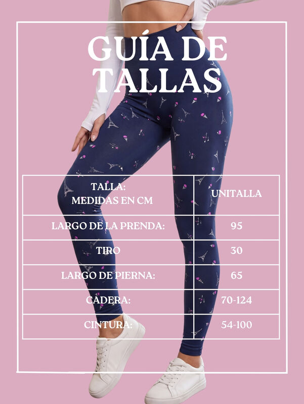 Leggings Stretch De Cintura Alta Lic-0210 Marin... image number null