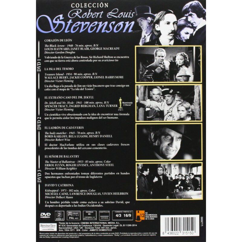 Colecci&oacute;n Robert Louis Stevenson (dvd) image number null