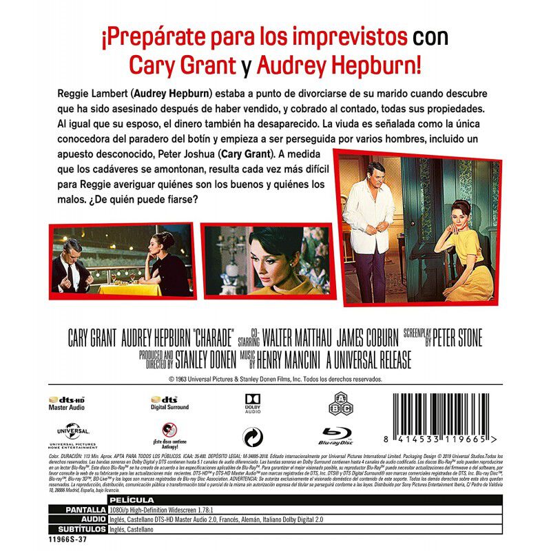 Charada (+ Bd) [blu-ray] image number null