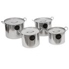 Juego De 4 Ollas Con Tapa Hot Spot Z308 Set Acero Inoxidable