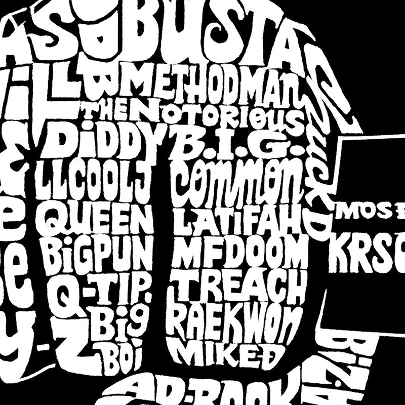 Camiseta Word Art Para Ni&ntilde;o - Rappers de los 90... image number null