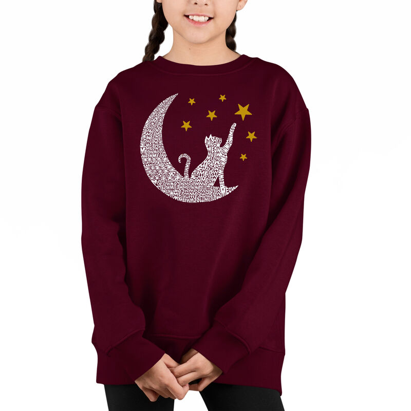 Sudadera De Cuello Redondo Word Art Para Ni&ntilde;a -... image number null