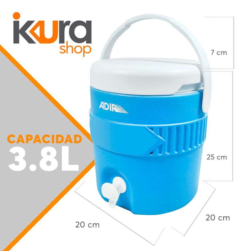 Combo Hieleras 48QT + 2 Termos 3.8L c/u Azul image number null