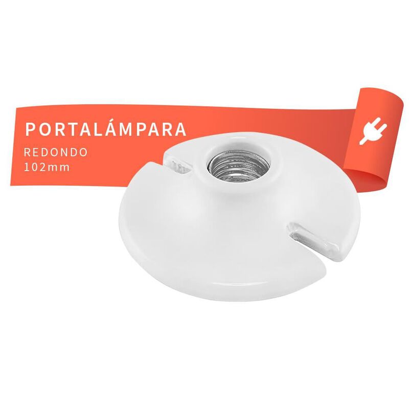 Portal&aacute;mpara redondo de 102 mm embolsado image number null