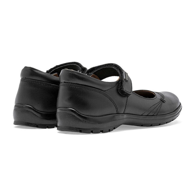 Coqueta Zapato Escolar De Piel Para Mujer Negro... image number null