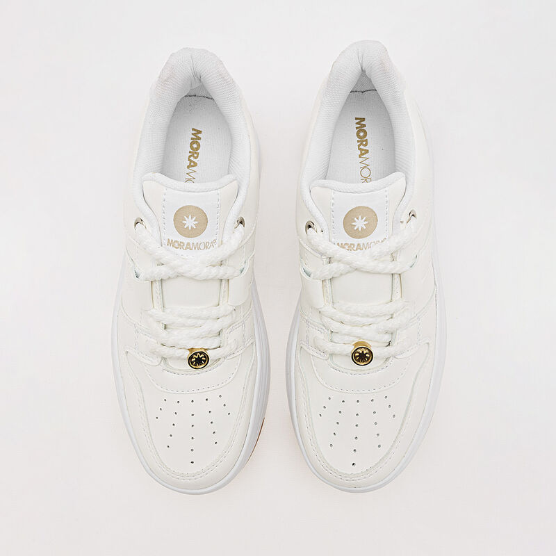 Moramora Tenis urbano para mujer blanco image number null
